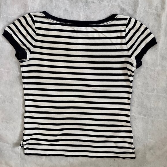 Ralph Lauren Jeans Co. striped tee shirt size M - Picture 2 of 4